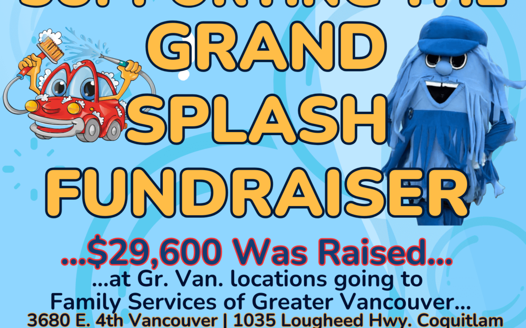 EXPRESS AUTO WASH – GRAND SPLASH FUNDRAISER – Raised $37,000